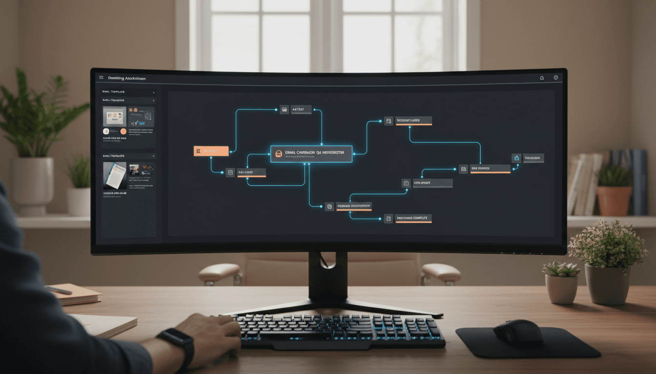 Marketing automation workflow setup